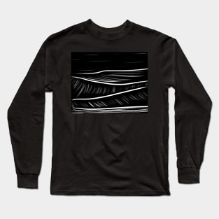 black and white oil pastels Long Sleeve T-Shirt